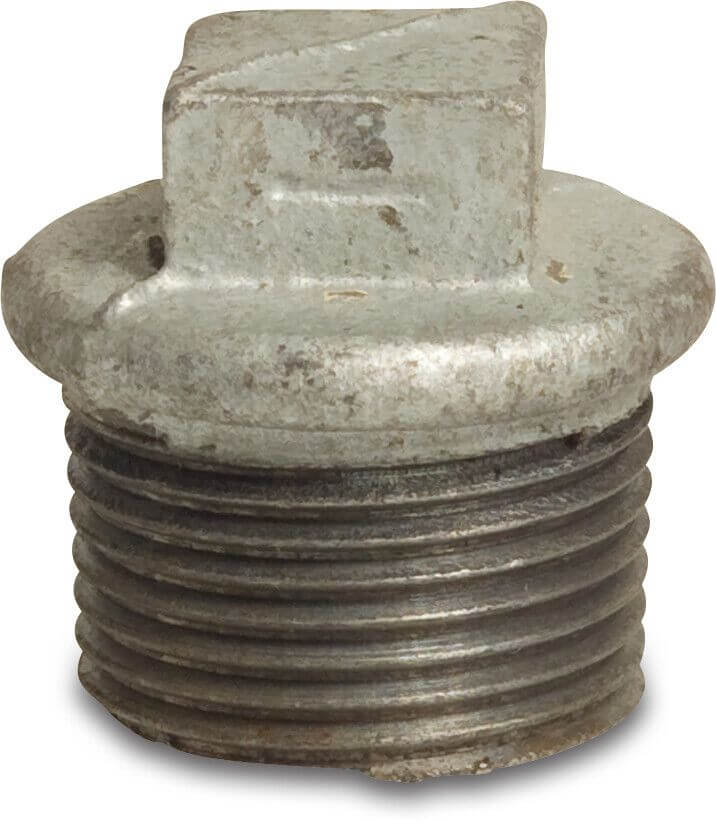 Bevo No. 290 Plug Cast Iron Galvanized Male Thread