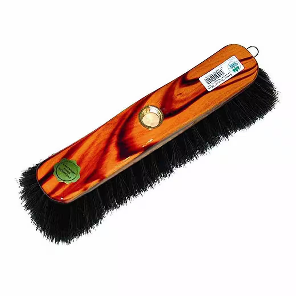 BÜMAG Zimmerbesen Schweifhaar 29 cm lackiert nussbaumfarben