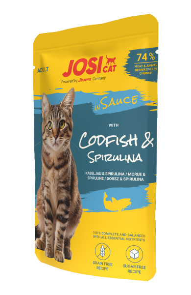 JosiCat in Sauce Kabeljau & Spirulina