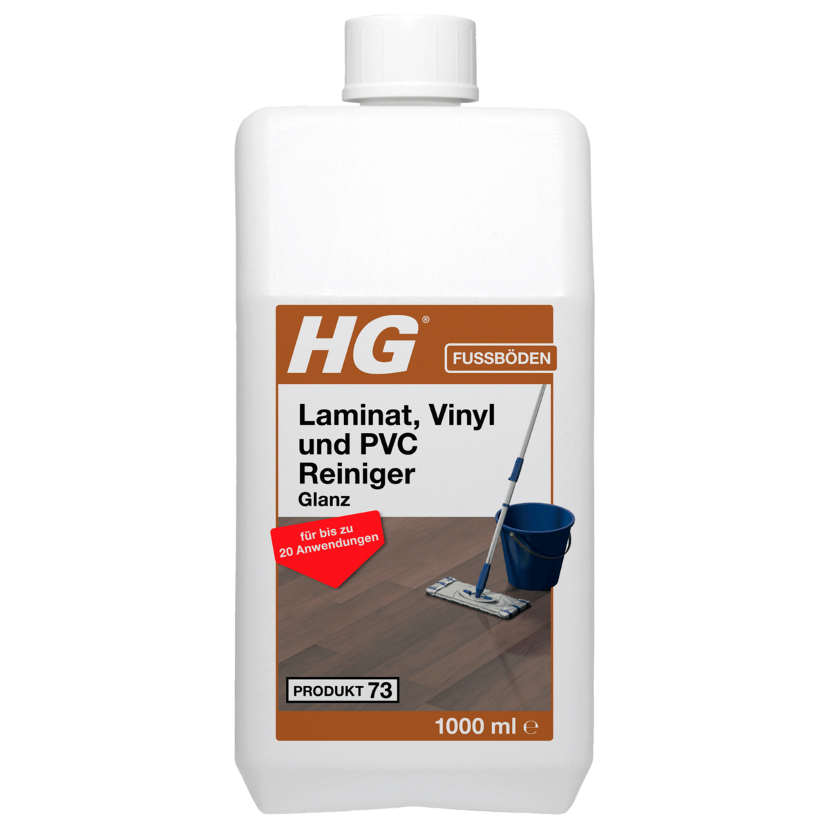 HG Laminat Vinyl und PVC Reiniger Glanz 1 l