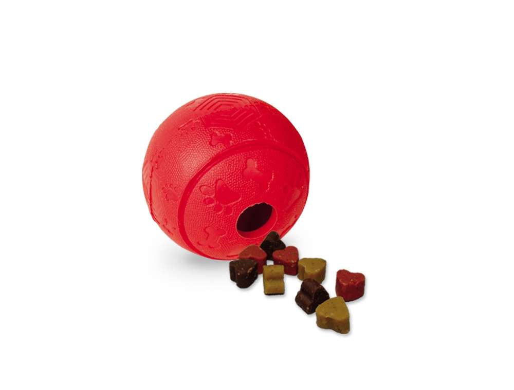 Nobby Solid Rubber Snack Ball 8 cm blue or orange