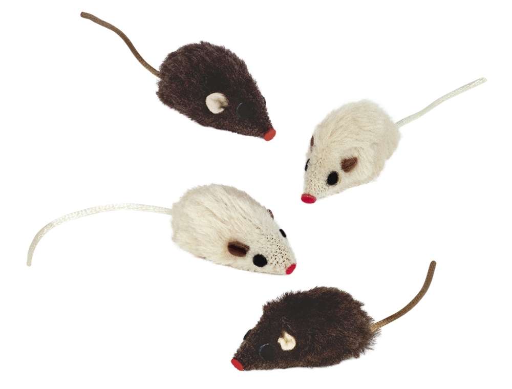 Nobby Plush Mouse with Rattle