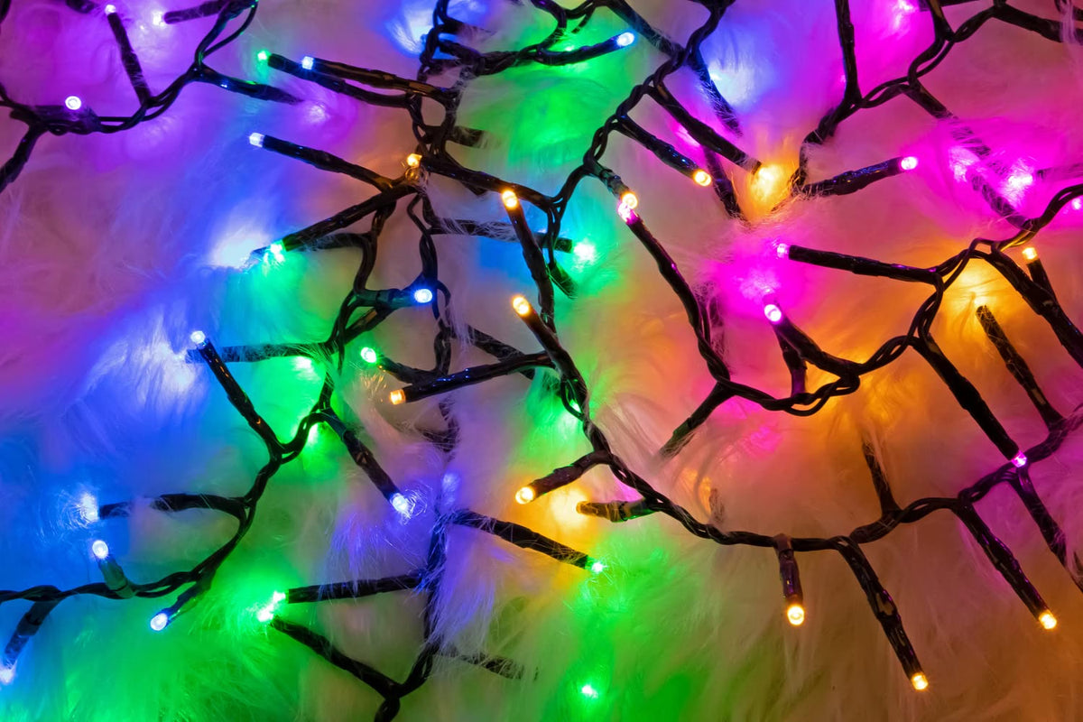 Weihnachtsbaum Lichterkette Innen und Außen NewTec mit Fernbedienung