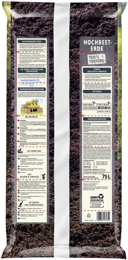 Compo Sana Organic Raised Bed Soil 75 l