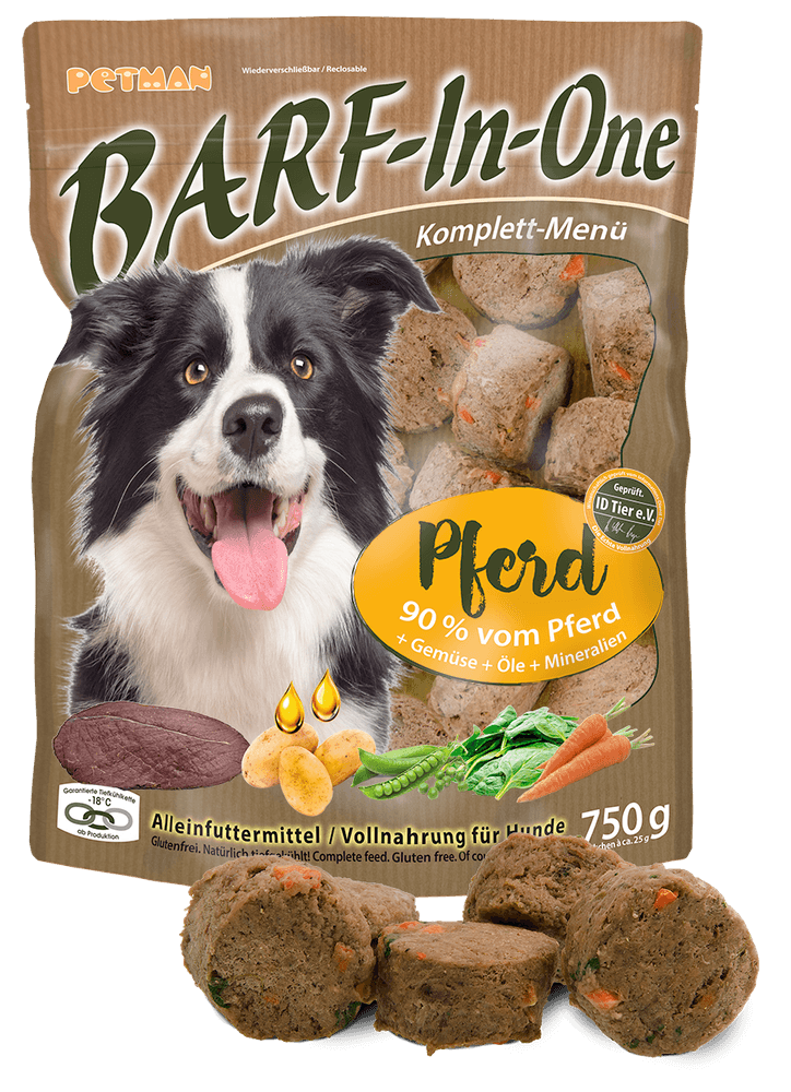 Petmann Barf in One Horse 750 g Frozen