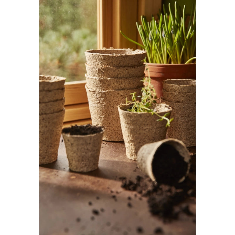 Siena GARDEN Organic Seedling Pots, 24 pieces, Ø 6 cm, round