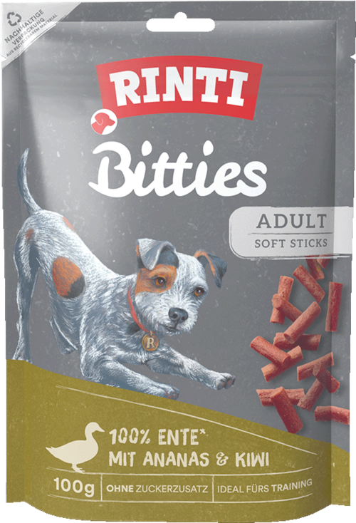Rinti Bitties Adult Ente mit Ananas & Kiwi - Beutel