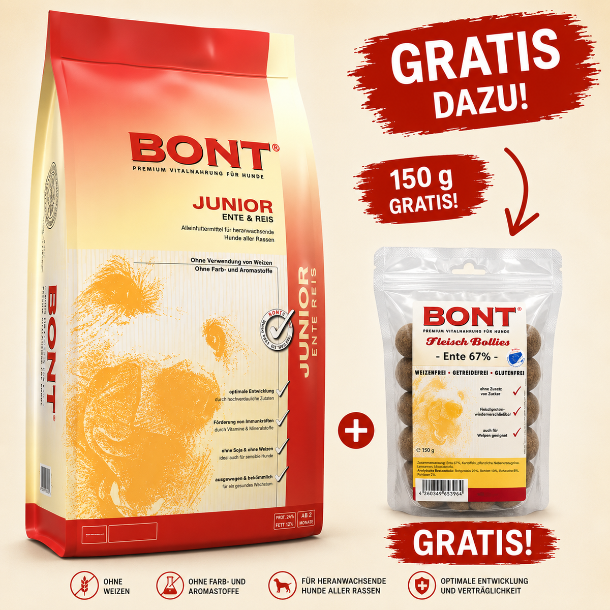 Bont Junior Ente-Reis + GRATIS Aktion