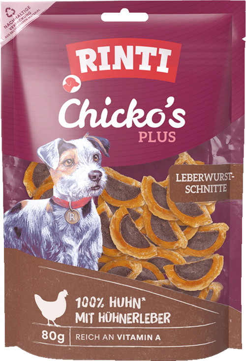 Rinti Chicko's Plus Leberwurstschnitten - Beutel
