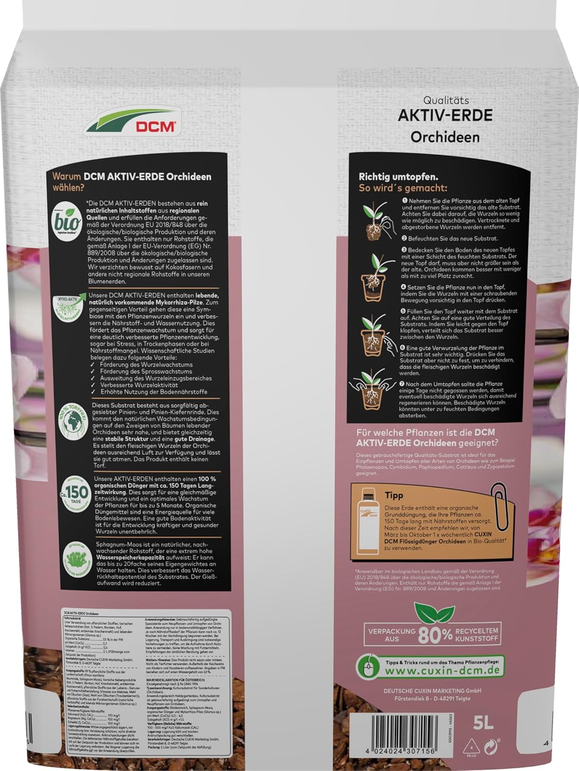 Cuxin DCM Aktiv-Erde Orchideen 5 l - Bio
