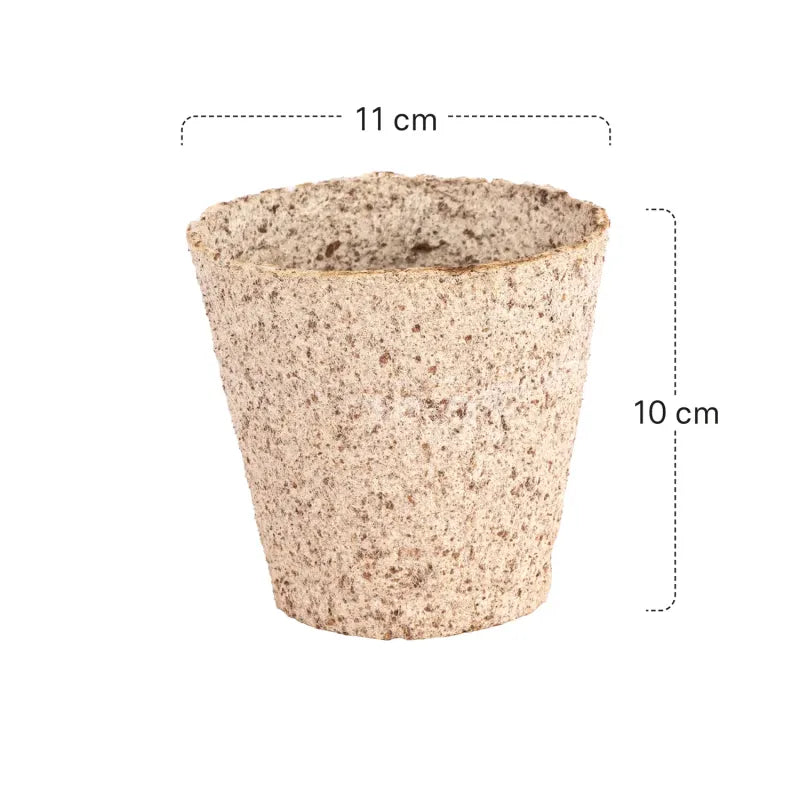 Siena GARDEN Organic Seedling Pots, 12 pieces, 11 cm diameter, round