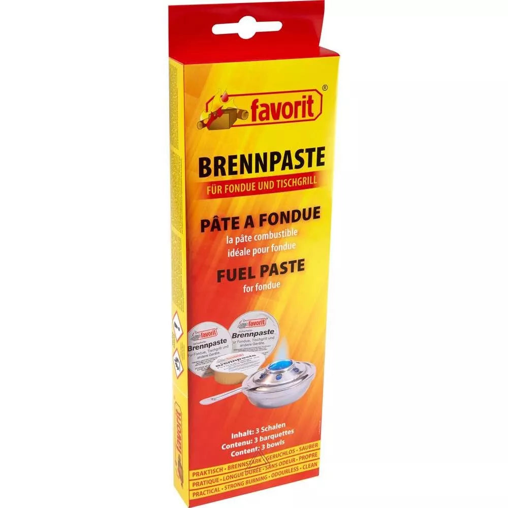 Favorit Brennpaste in Einwegschalen 3 x 80 g