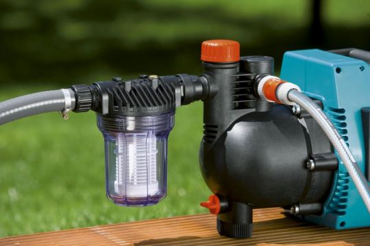 GARDENA Pumpen-Vorfilter, Filter für Gartenpumpe etc., bis 3000 l/h, mit Filtereinsatz