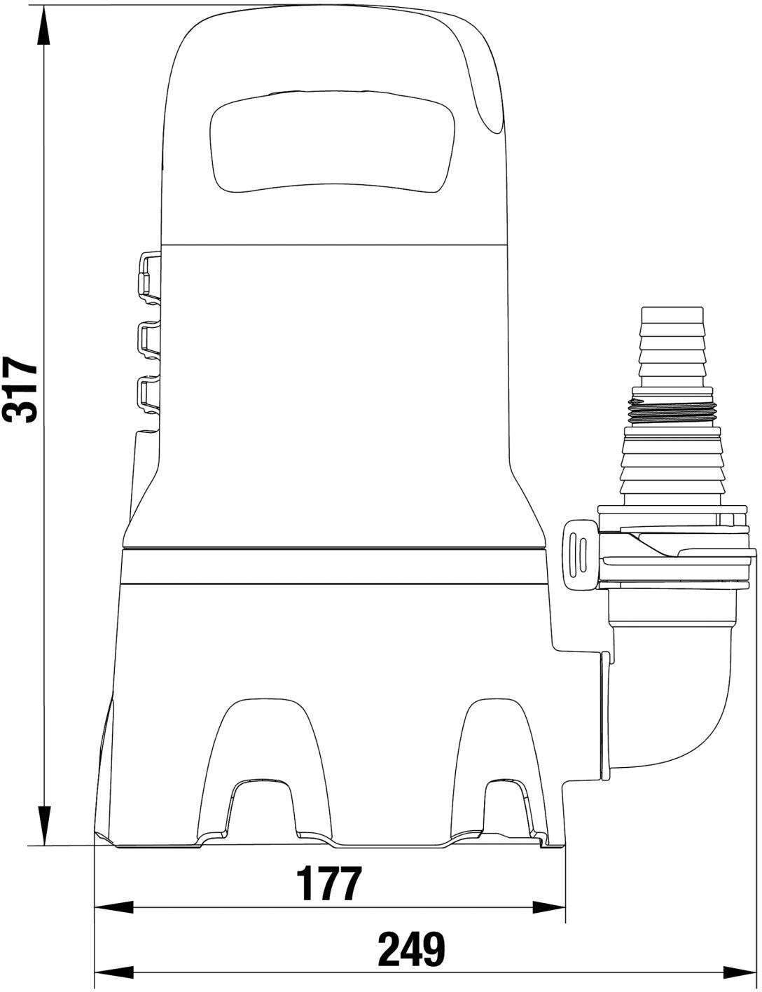Dirty Water Submersible Pump 9000