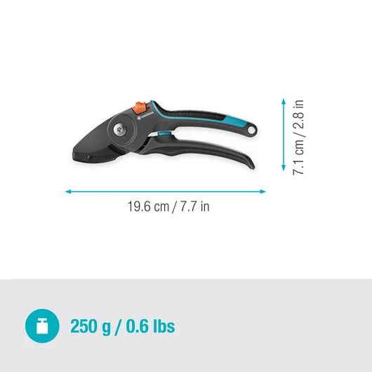 GARDENA Gartenschere PremiumCut Pro Trockenes Holz, Amboss, 24 mm Schneiddurchmesser