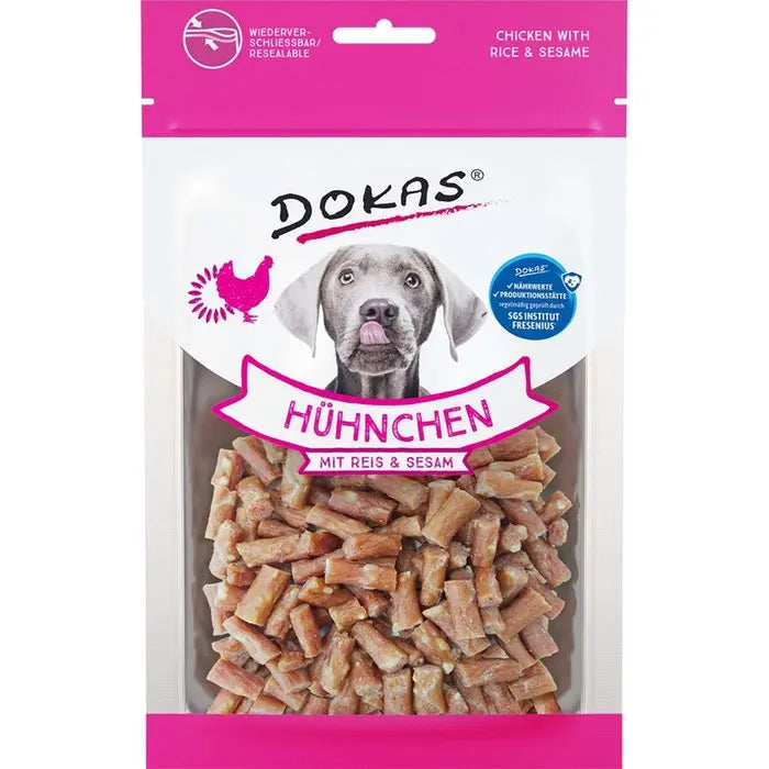 Dokas Hühnchen mit Reis+Sesam 70g