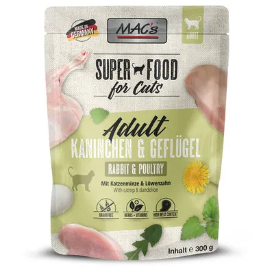 MAC’s Kaninchen + Geflügel Cat Pouch