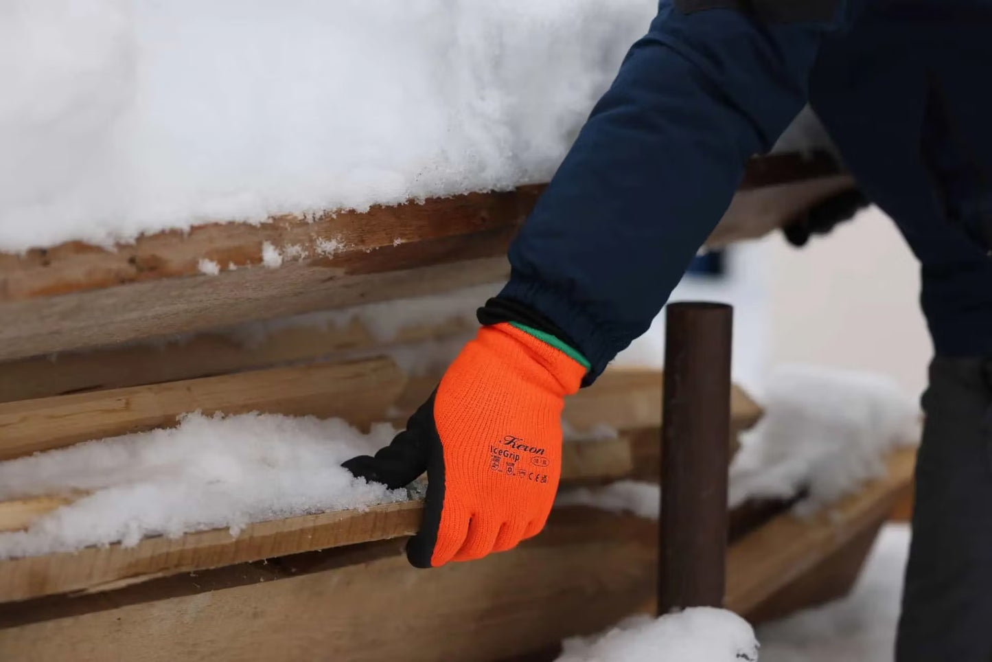 Kerbl IceGrip Winter Gloves, Fine Knit Gloves