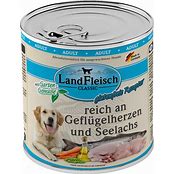 LandFleisch Dog Classic Geflügelherz+Seelachs