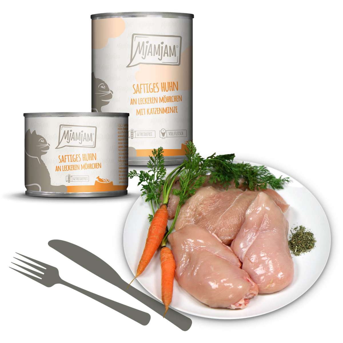 MjAMjAM Cat - Juicy Chicken with Delicious Carrots