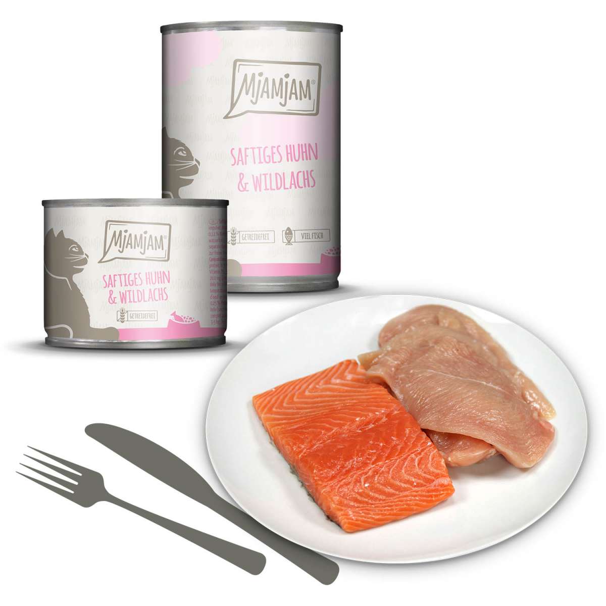 MjAMjAM Cat - Juicy Chicken and Wild Salmon
