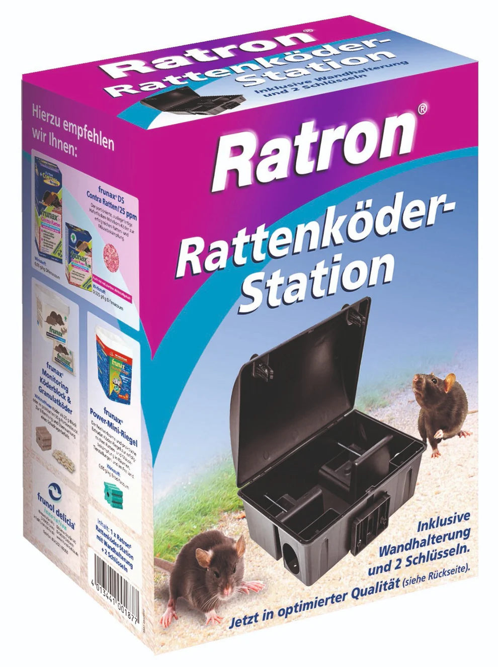 Ratron Rattenköder-Station 1 Köderbox + 2 Schlüssel
