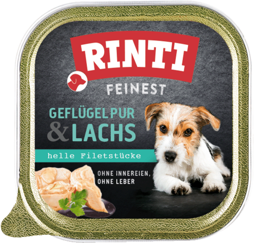 Rinti Feinest Geflügel pur & Lachs - Schale
