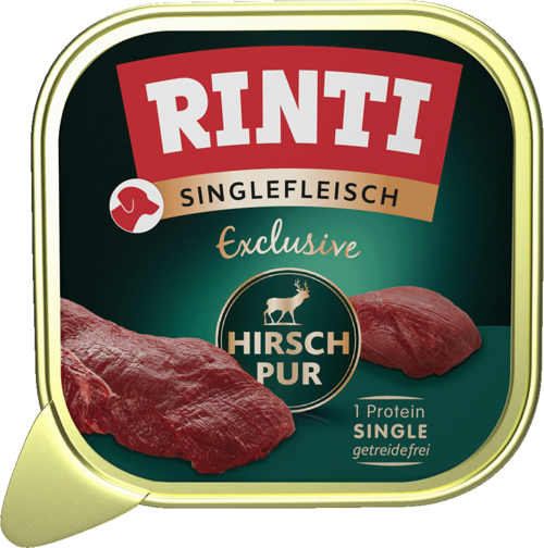 Rinti Singlefleisch Exclusive Hirsch pur - Schale
