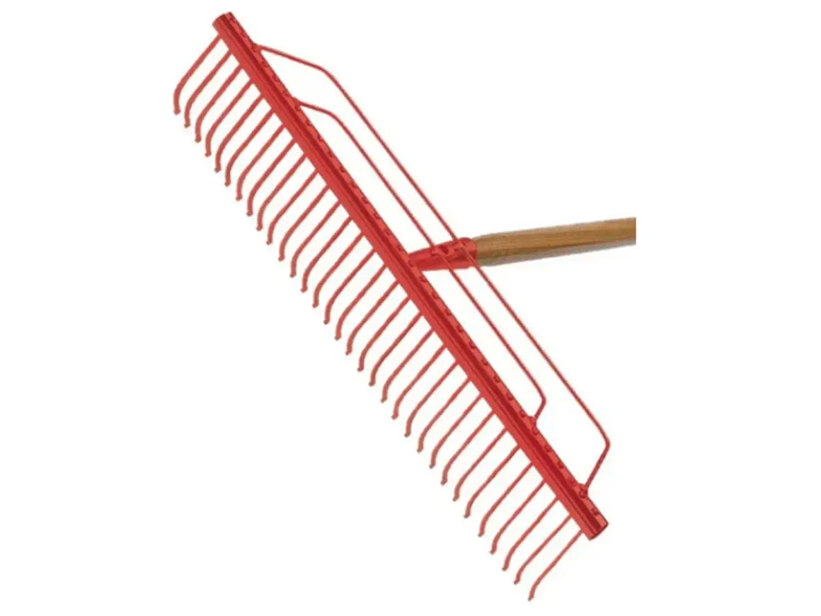 SHW Friedrichstal Lawn Rake 70cm / 40 Tines, with 2 Side Braces and 180 cm Handle