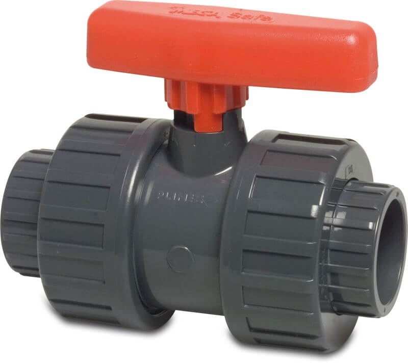 Bevo Kugelhahn PVC-U 40 mm Klebemuffe 16bar Typ Safe 600 L1