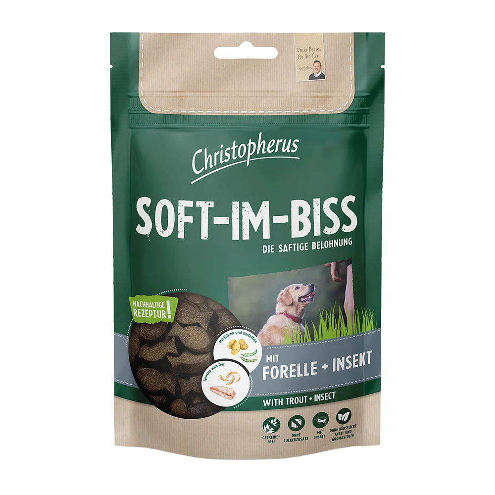 Christopherus SOFT-IM-BISS Snacks mit Forelle + Insekt