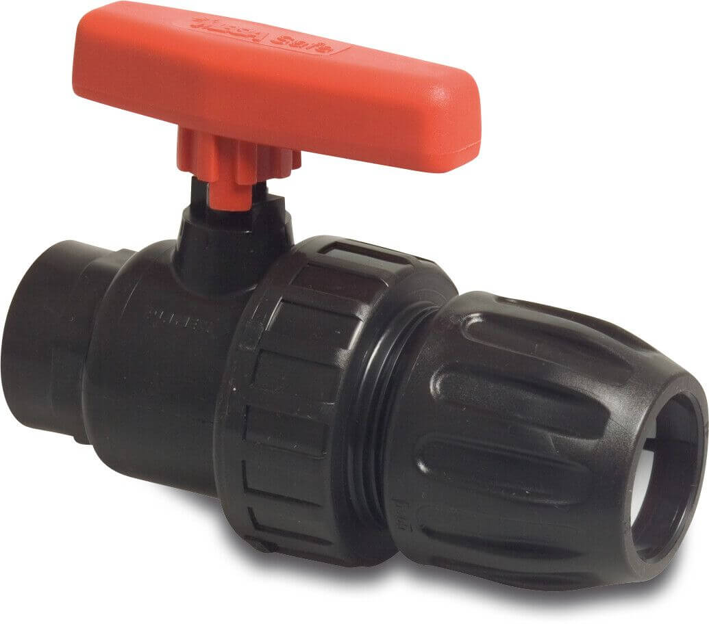 Bevo Profec Ball Valve Clamp x Female Thread 10bar Black type Safe 501
