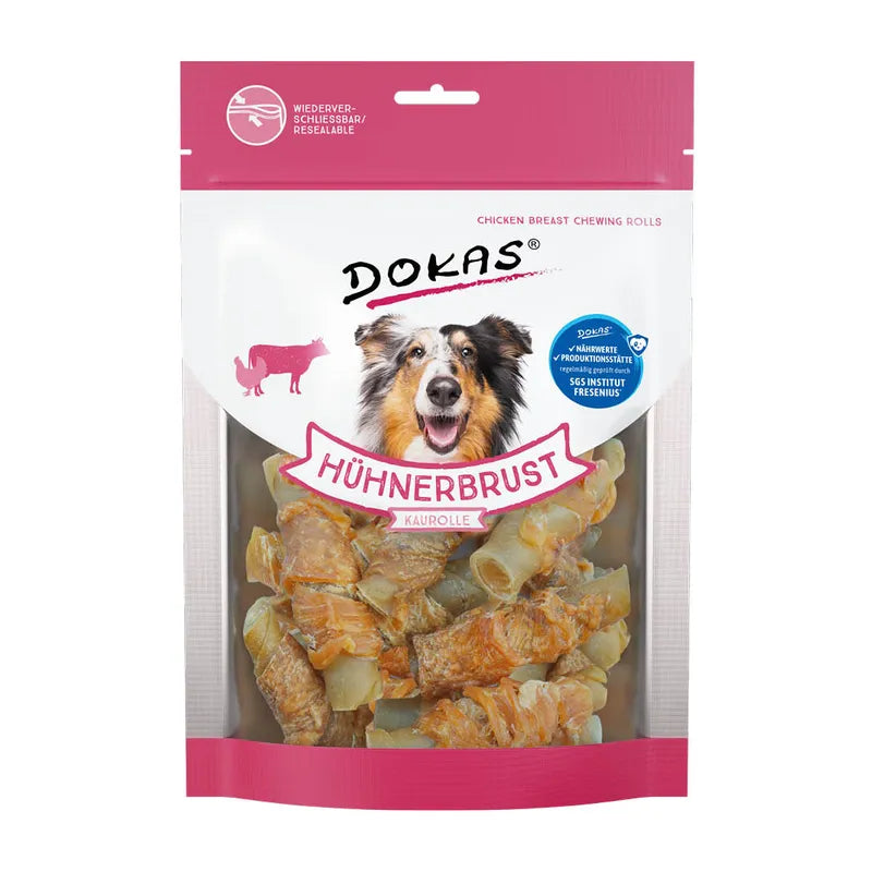 Dokas Hühnerbrust Kaurollen 250g