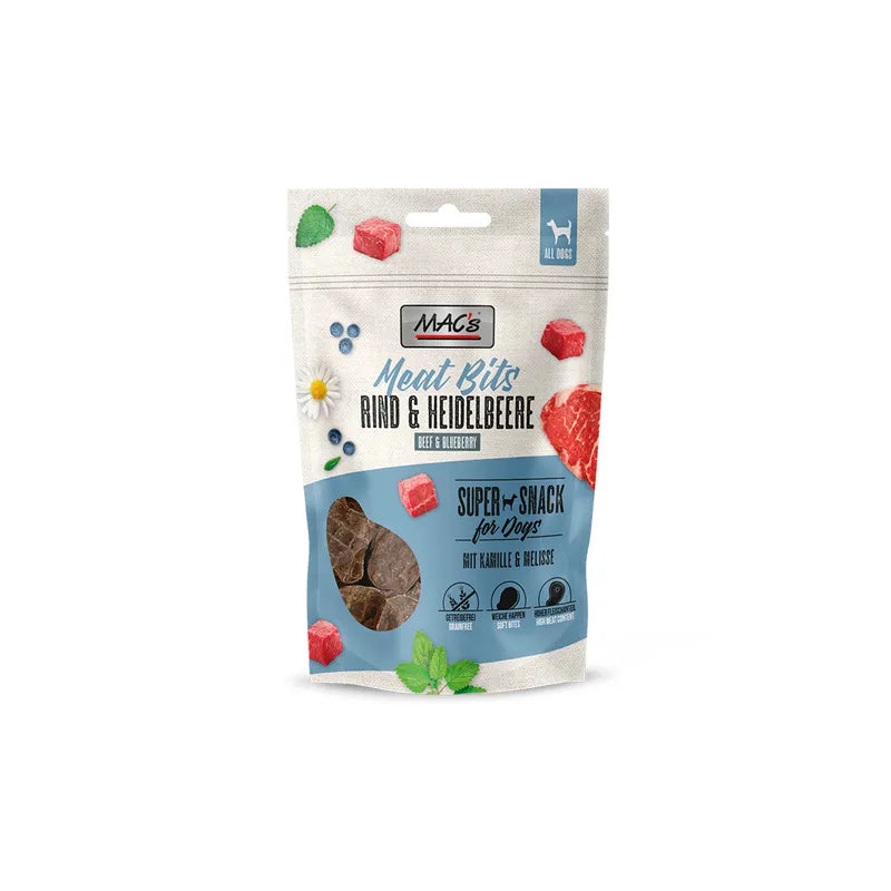 MAC's - Dog - Meat Bits Rind & Heidelbeere 90 g