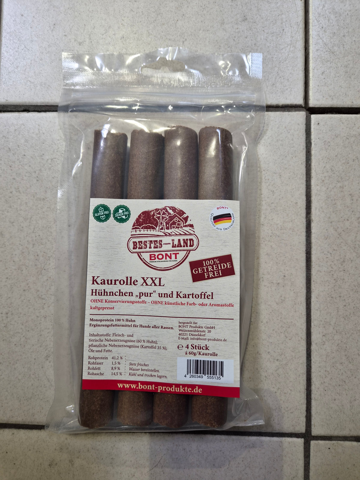 Bont Kaurolle XXL Hühnchen "pur" und Kartoffel