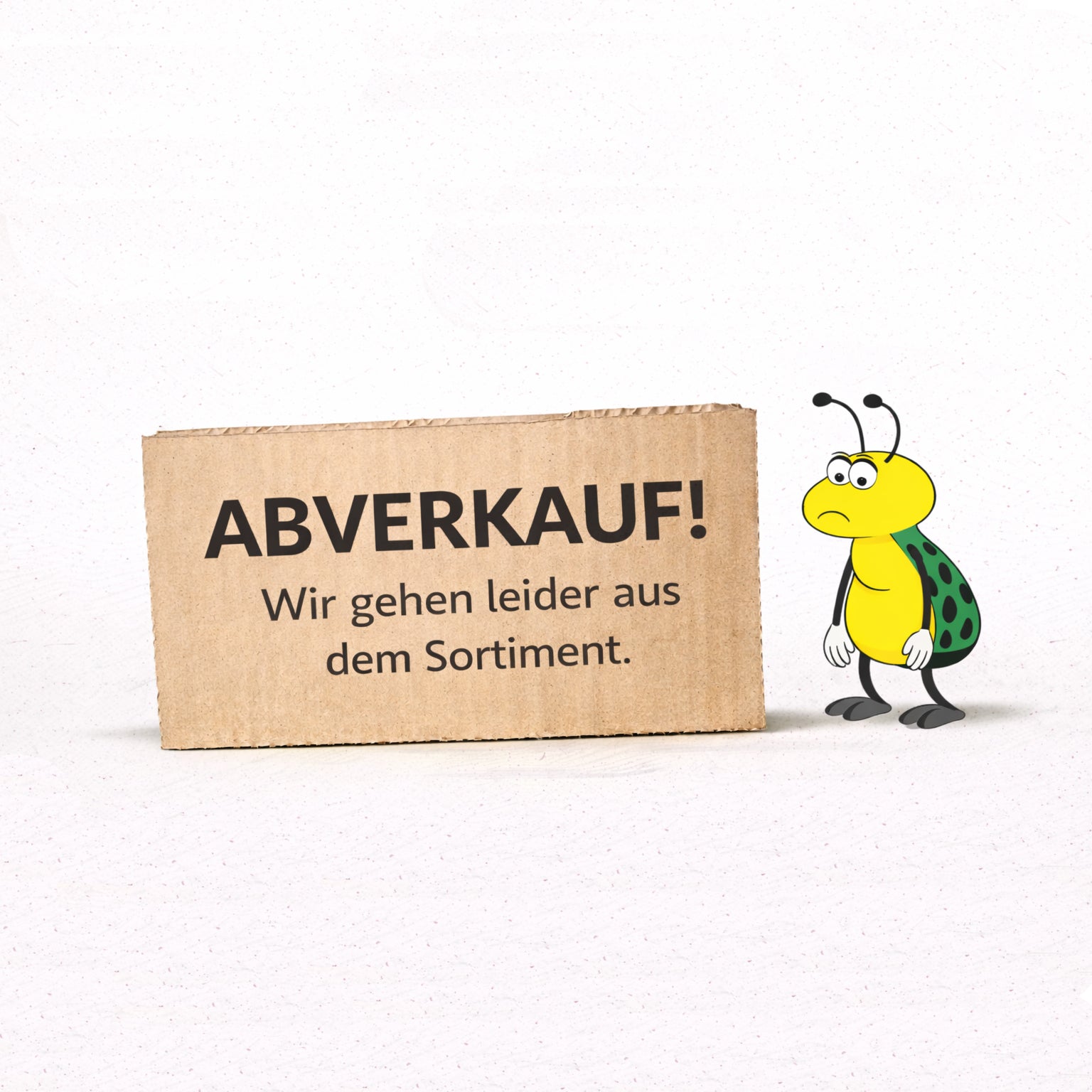 Wir gehen aus dem Sortiment