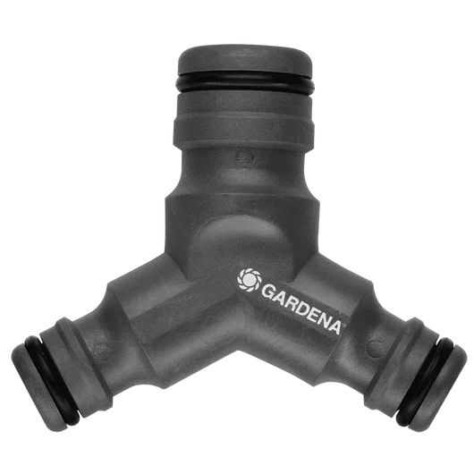 GARDENA Profi-System-Y-Reduzierstück, 2-Wege-Verteiler, 1 Eingang, 2 Ausgänge