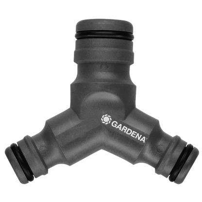 GARDENA Profi-System-Y-Reduzierstück, 2-Wege-Verteiler, 1 Eingang, 2 Ausgänge