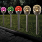 I - GLOW LED Solarkugel Crashglas 5er Set