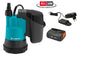 GARDENA Akku-Klarwasser-Tauchpumpe 2000/2 18V P4A Ready-To-Use Set