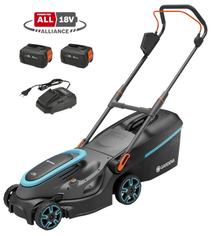 GARDENA Akku-Rasenmäher PowerMax 37/36V P4A Ready-To-Use Set