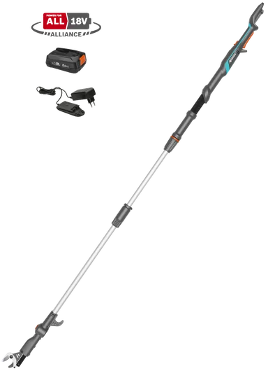 GARDENA Akku-Teleskop-Baumschere HighCut 250/18V P4A Ready-To-Use Set