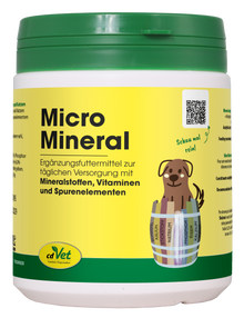 CdVet Micro-Mineral, Natural Mineral Supplement for Dogs & Cats on Prepared Diets