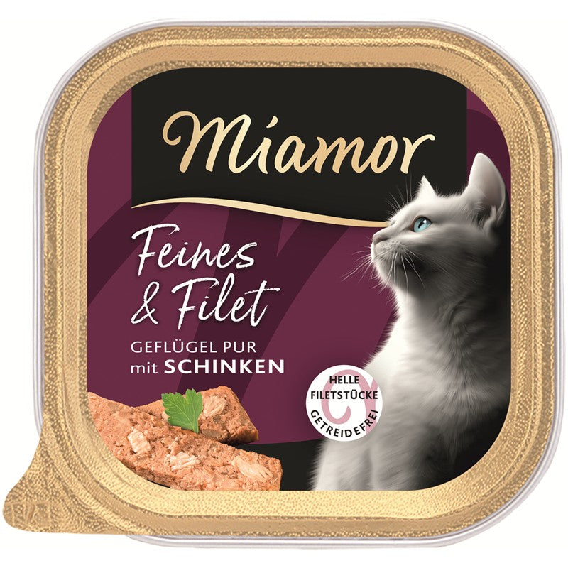 katze, miamor, nassfutter, filet, geflügel, schinken