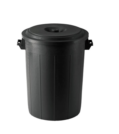 KERBL Futtertonne 70 l Schwarz