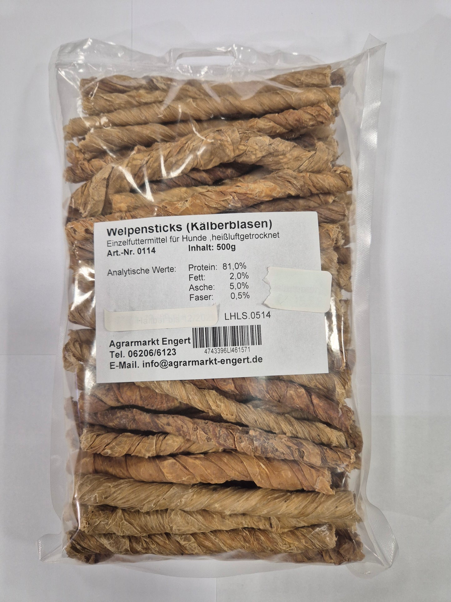 Agrarmarkt Engert Puppy Sticks (Calf Bladders)