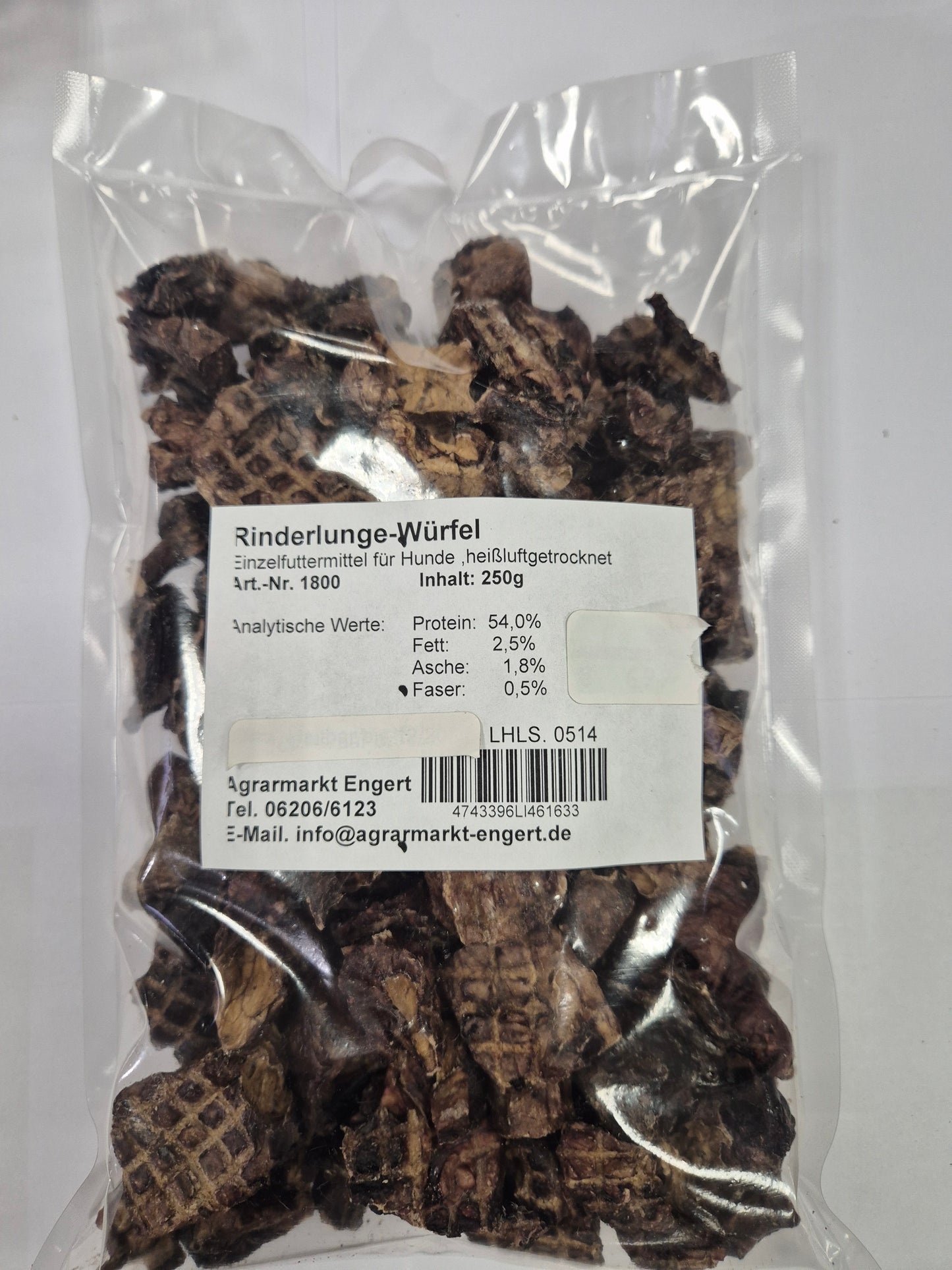 Beef lung cubes
