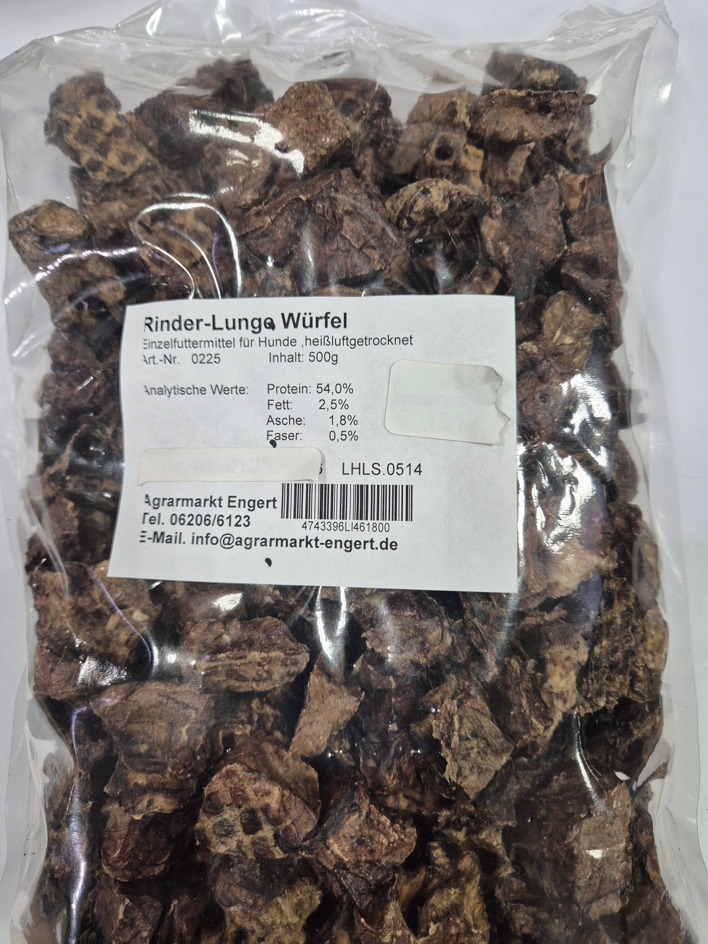 Beef lung cubes