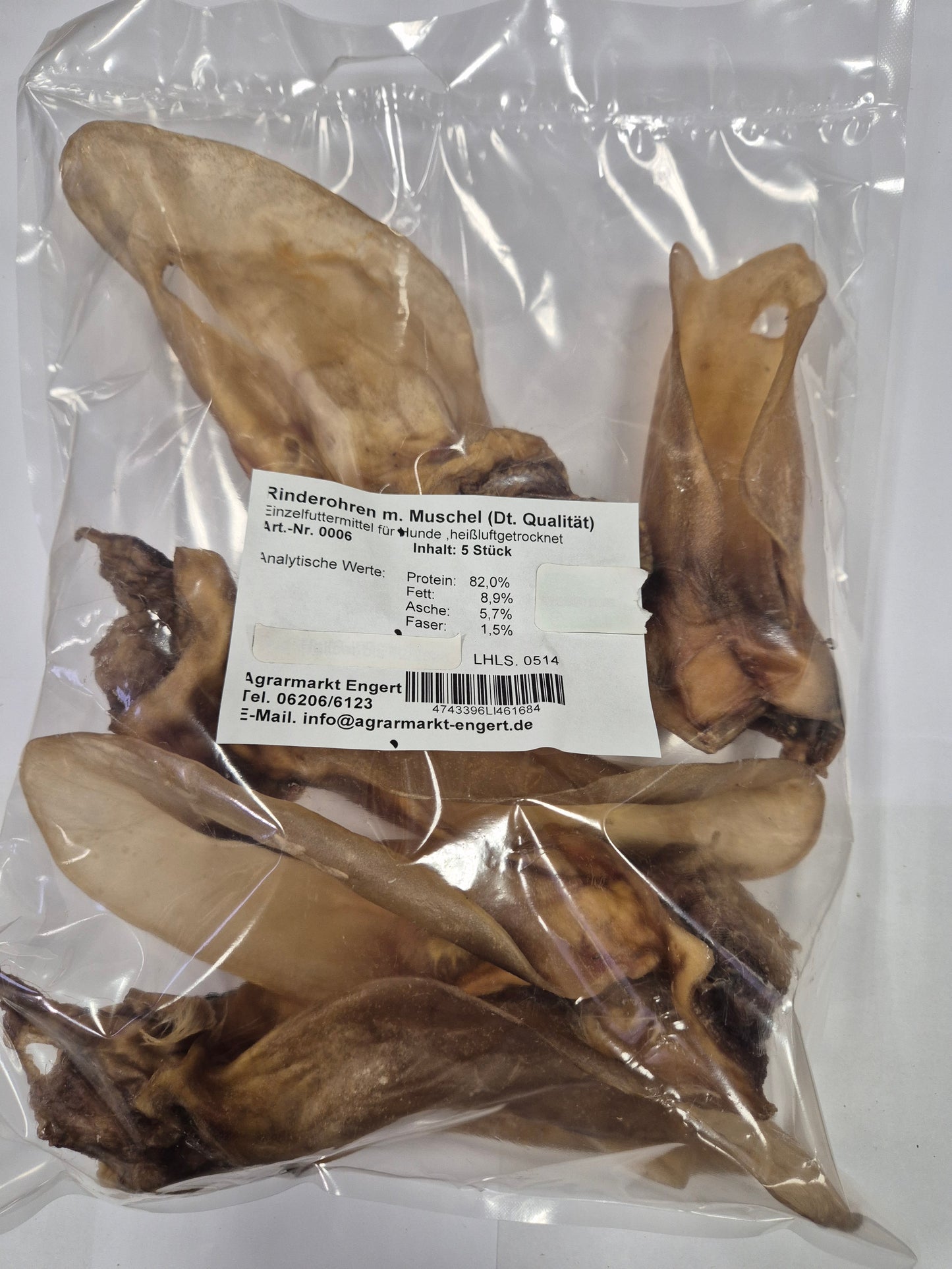 Agrarmarkt Engert Beef Ears with Shell German Quality