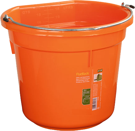 Kerbl Feed and Water Bucket FlatBack 20 l